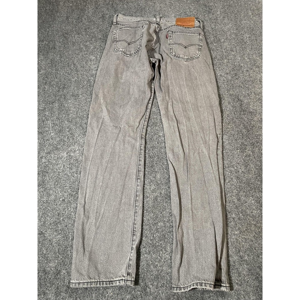 Levis 501 93 Jeans Mens 30x32 Gray Levi's Premium Button Fly Denim Straight Leg - Picture 6 of 12